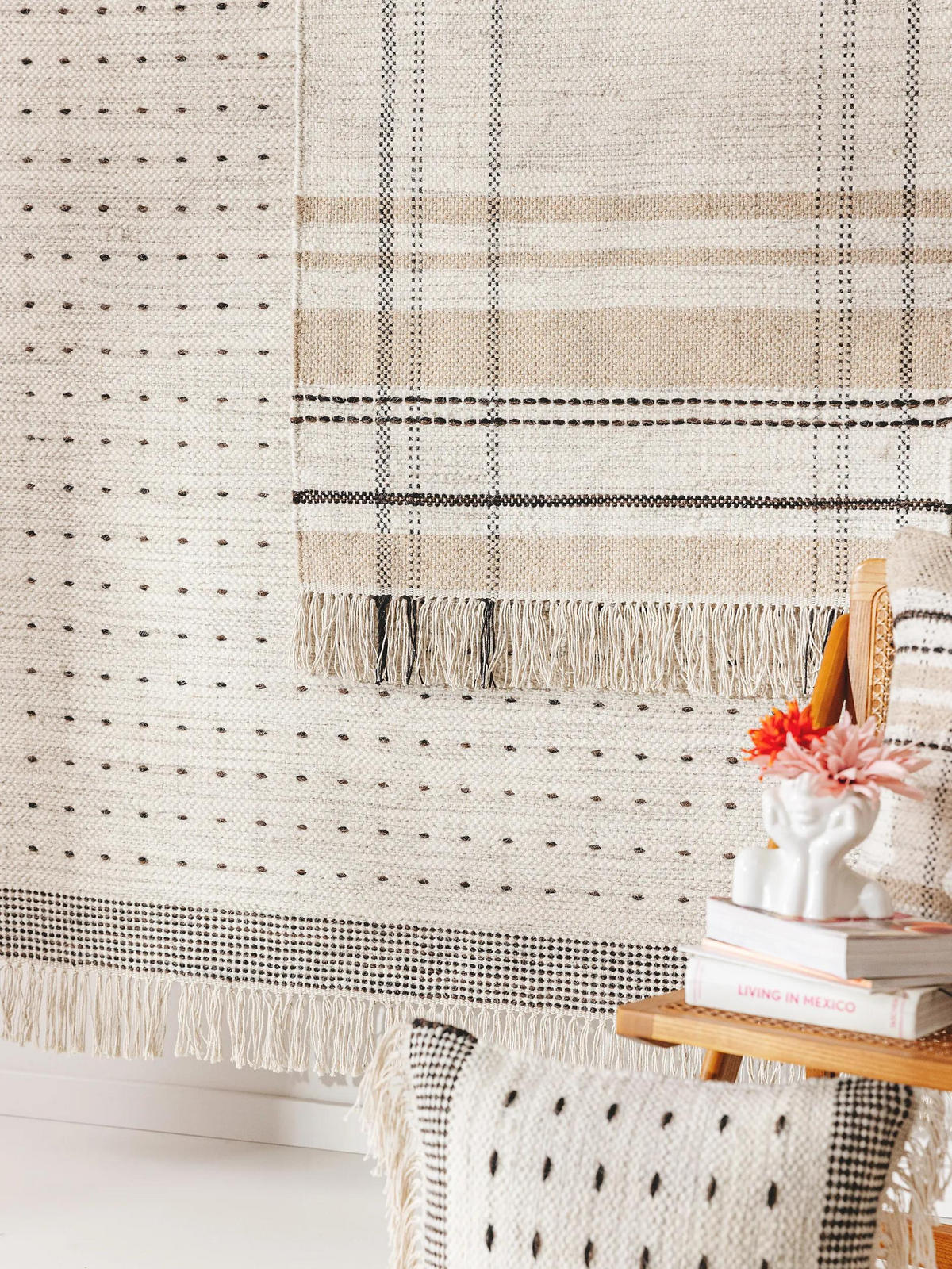 WOLLTEPPICH-LÄUFER Bahati Beige 70x200 cm - Beige, Textil (70/200cm) - benuta Pop