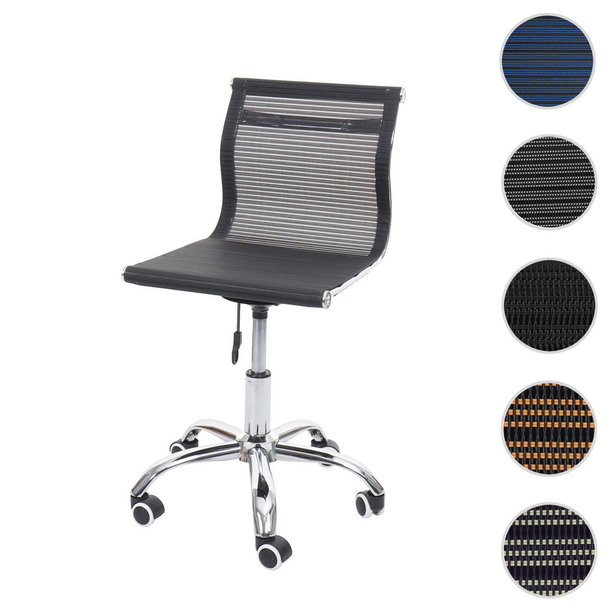 BÜROSTUHL Schwarz - Schwarz, Textil (49/82/49cm) - MCW