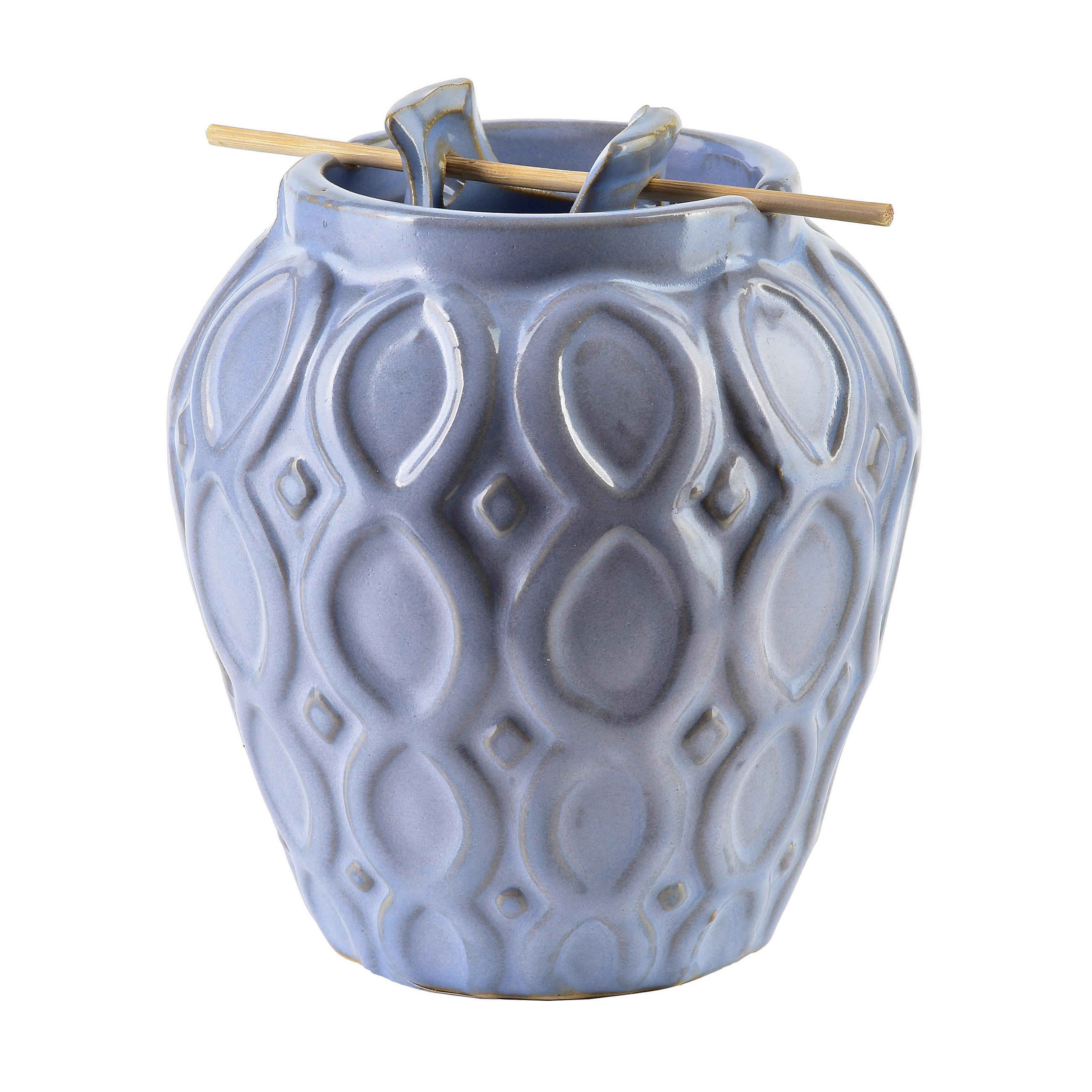 DUFTLAMPE Basic Blau 7/11/13 cm Keramik - Hellblau, Keramik (13cm) - Mondex