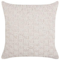 DEKOKISSEN Beige 45/45 cm Basalim - Pink/Beige, Textil (45/45cm) - Beliani