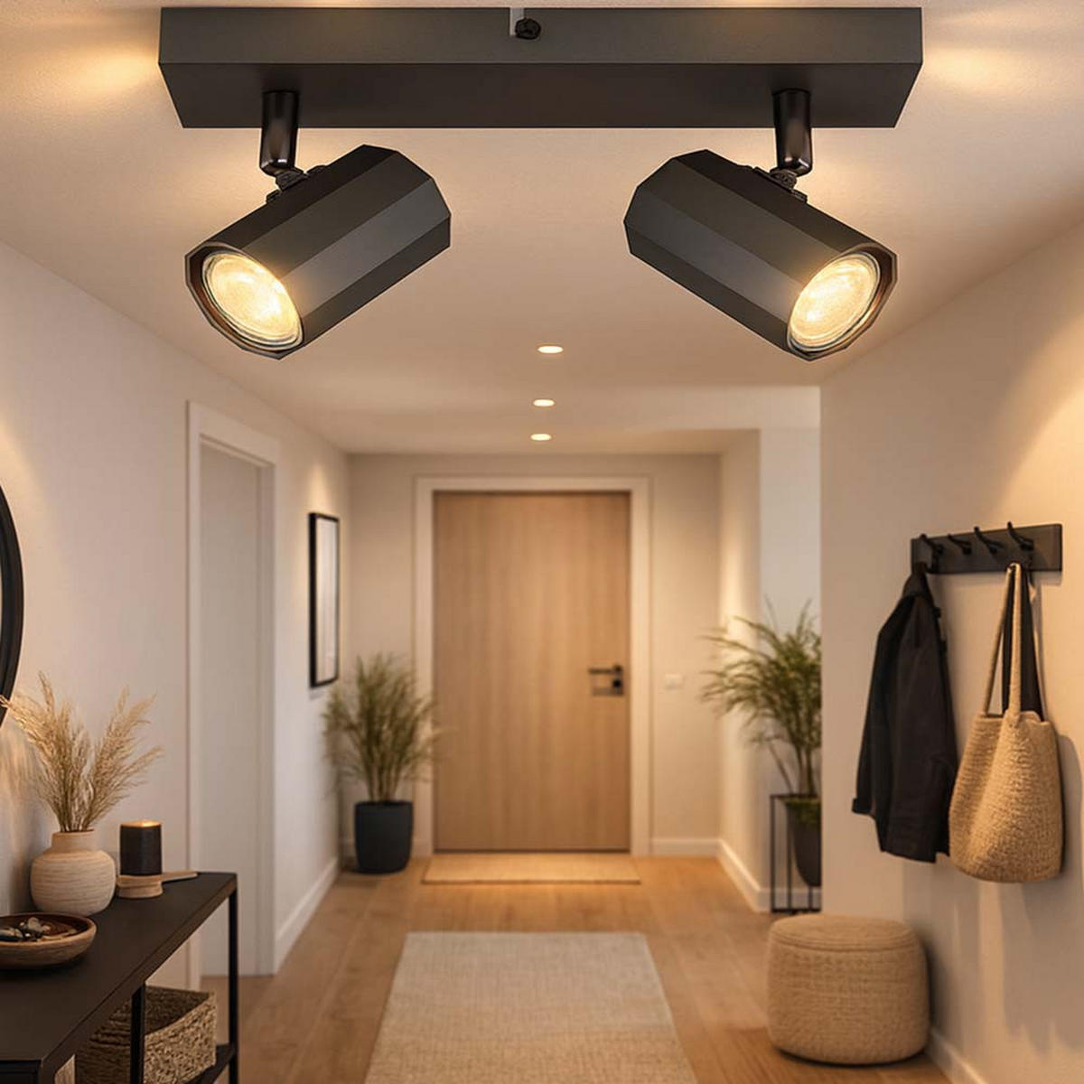 DECKENLEUCHTE Metall anthrazit JAMES - Anthrazit, Metall (26/6/14.5cm) - Globo Lighting