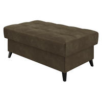 POLSTERHOCKER Nord - Dunkelbraun/Schwarz, Holz/Textil (106/44/67cm) - MIRJAN24