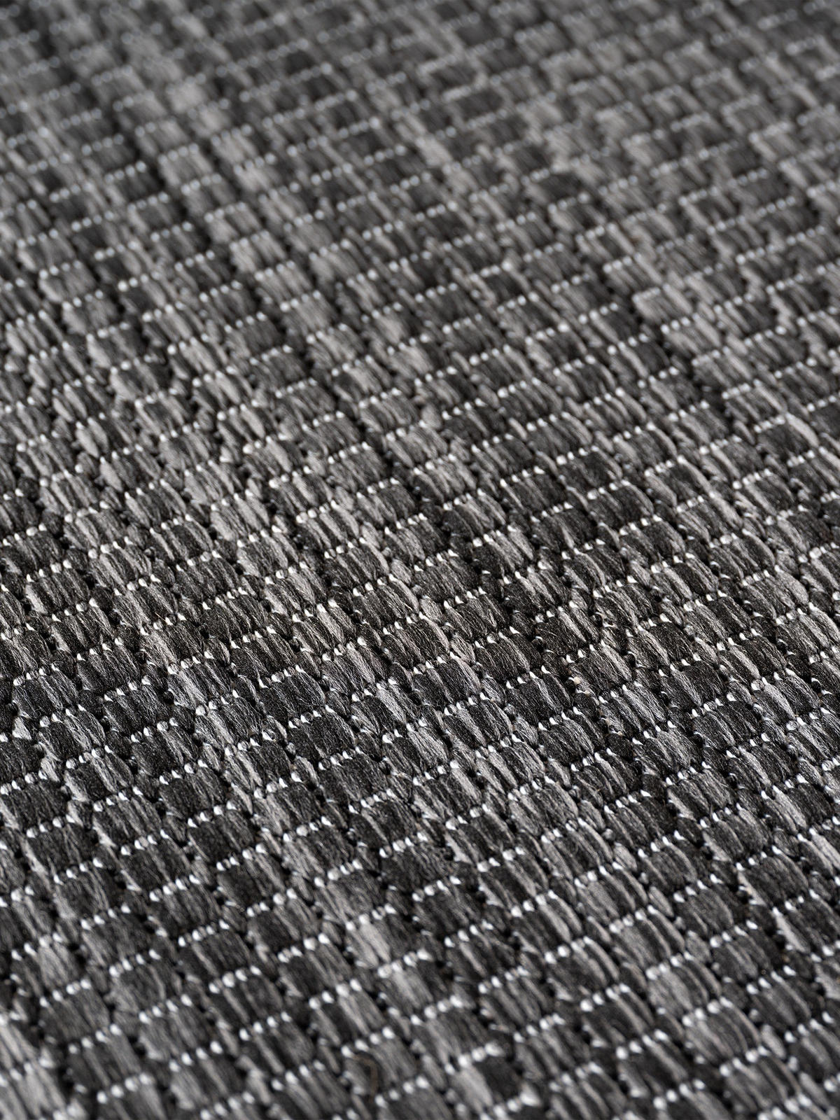 LÄUFER Outdoor, Fußbodenheizung-geeignet, VIGOLENO in Anthrazit, 80 x 150 cm - Anthrazit, Textil (80/150cm) - KADIMA DESIGN
