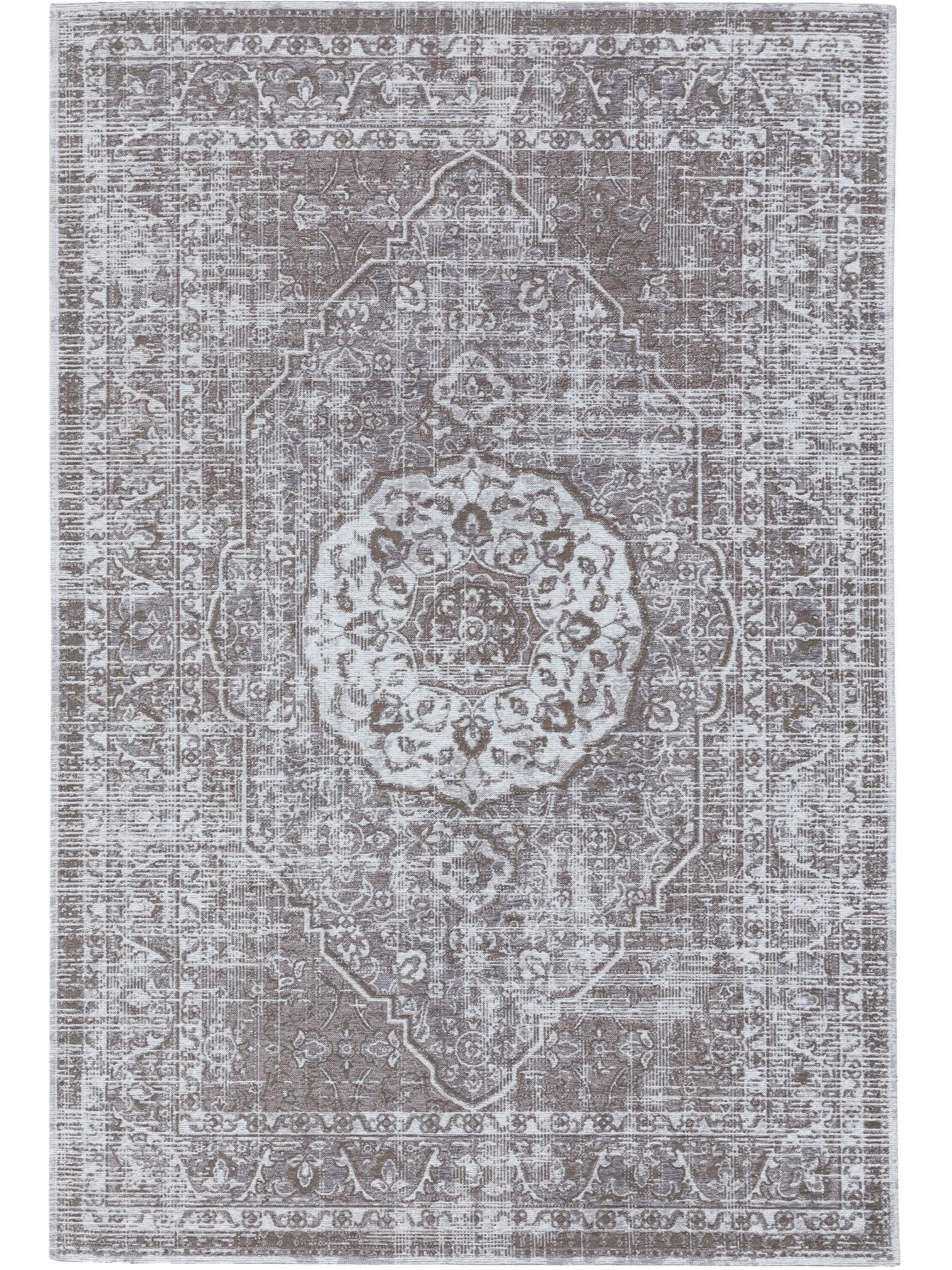 FLACHGEWEBETEPPICH Frencie Grau 80x165 cm - Grau, Textil (80/165cm) - benuta Nest