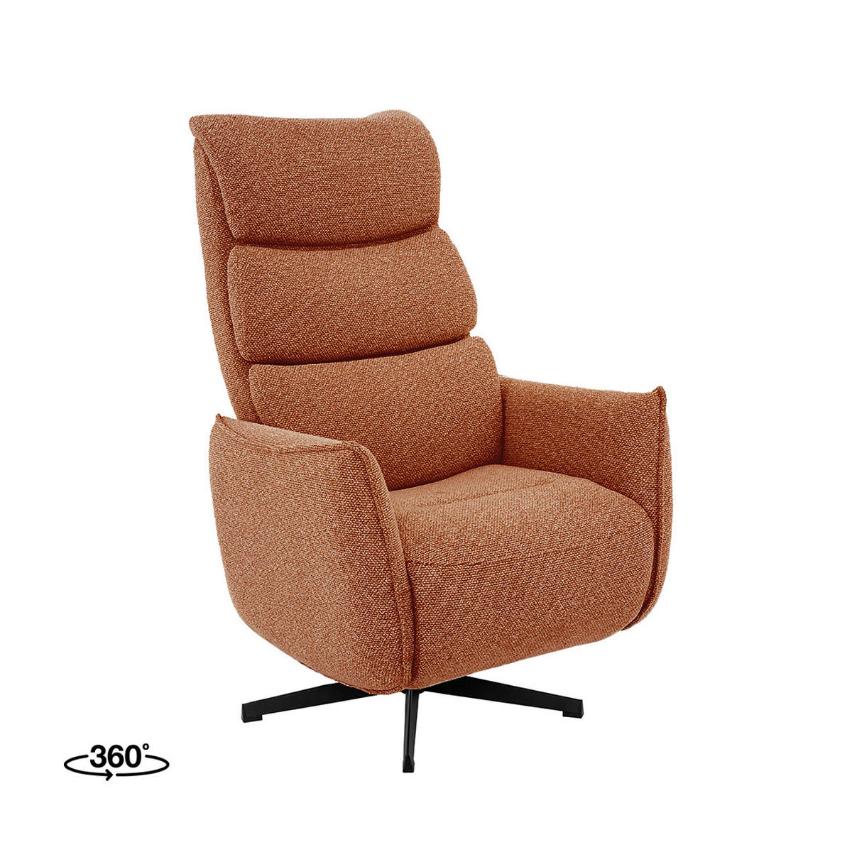 SESSEL Goteborg - Orange - 75/85/118 cm - Orange, Textil (75/118/85cm) - LABEL51