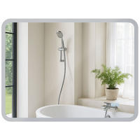 BADSPIEGEL Wien 60x80 ohne Bluetooth 80x3,5x60cm Glas Klarglas Badezimmerspiegel - Klar, Glas (80/60/3.5cm) - DELUKE