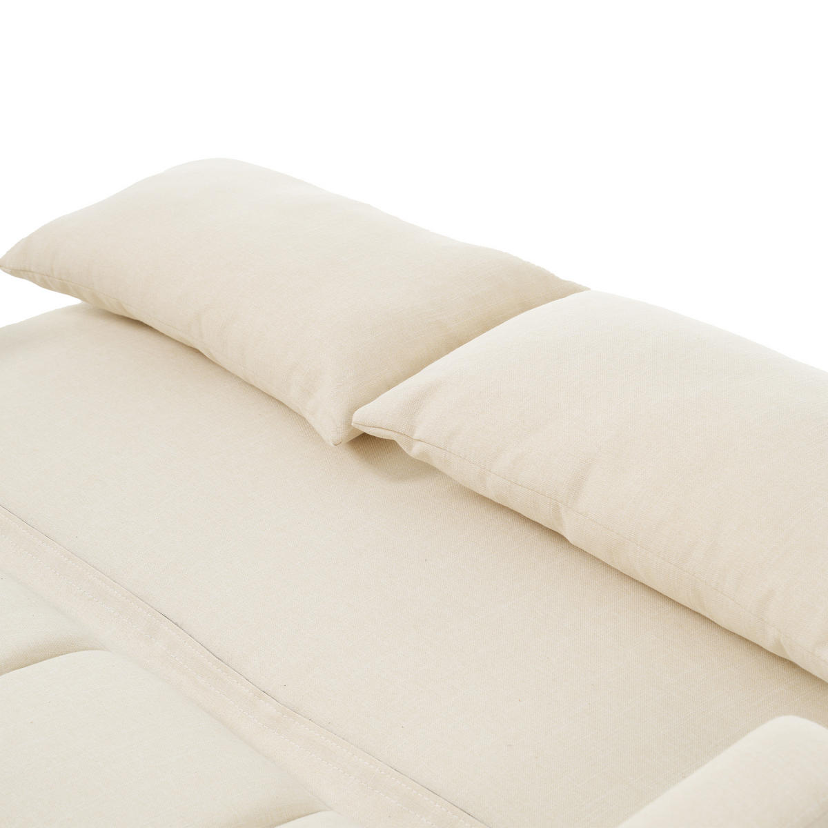 SOFABETT 127/75/94 cm Beige - Beige, Textil (75/94/127cm)
