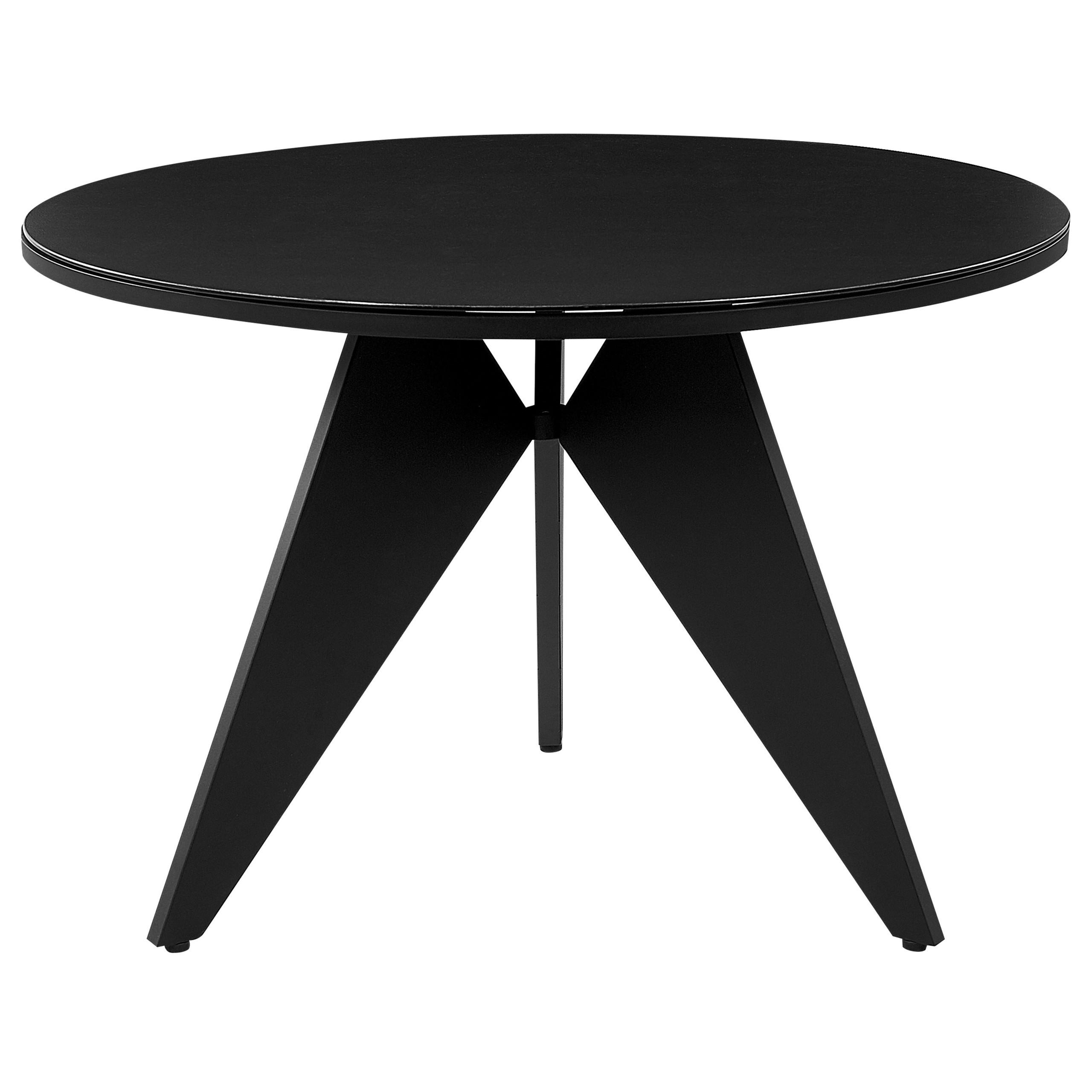 GARTENMÖBEL SET 4-Sitzer Aluminium schwarz Auflagen grau Olmetto/Taviano - Hellbraun/Schwarz, Metall - Beliani