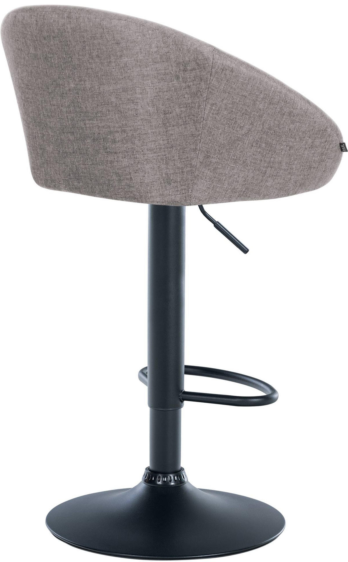BARHOCKER Stoff hellgrau - Hellgrau, Textil (55/86/51cm) - CLP