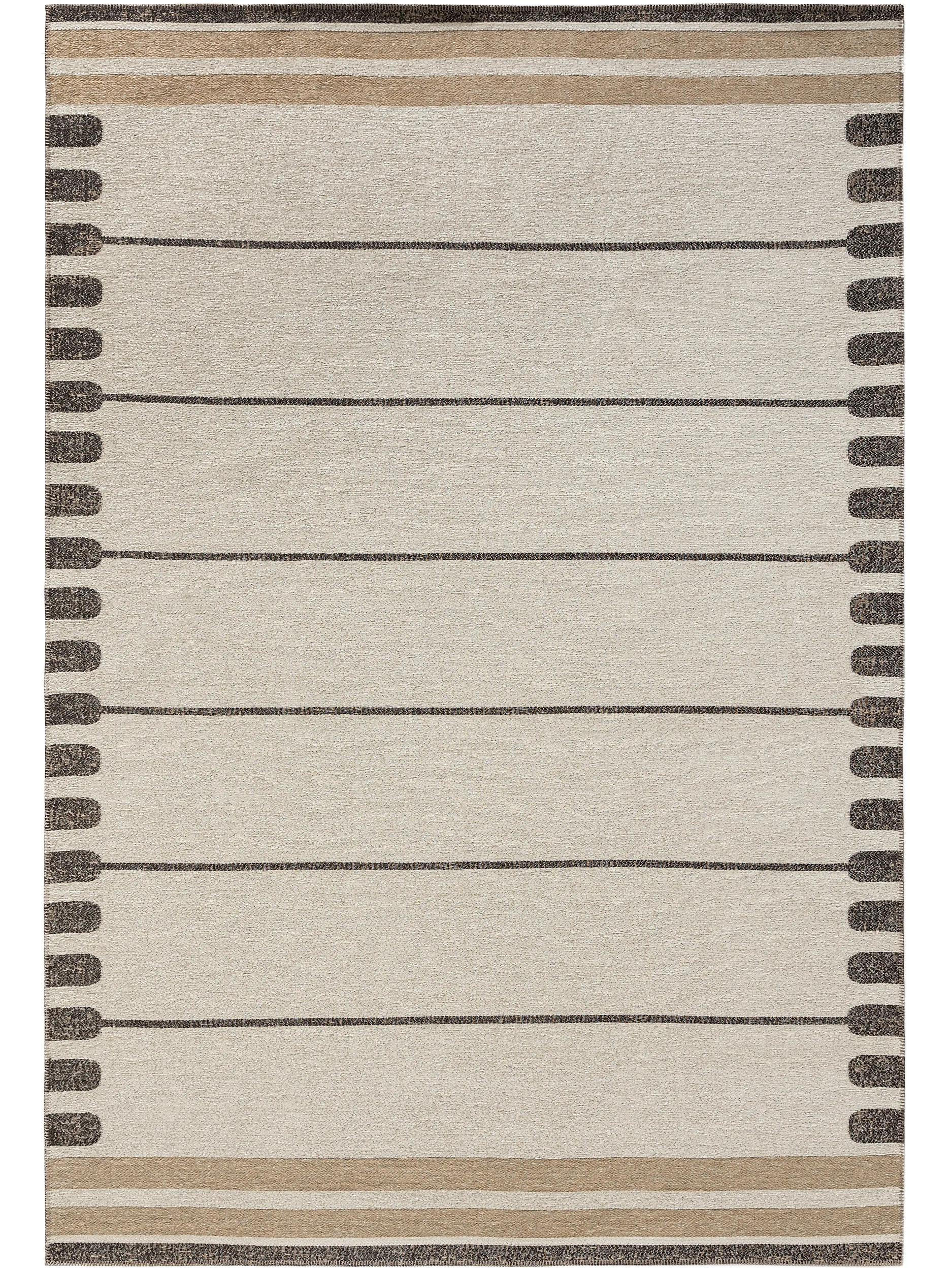 FLACHGEWEBETEPPICH Elena Beige/Braun 120x170 cm - Beige, Textil (120/170cm) - benuta Nest