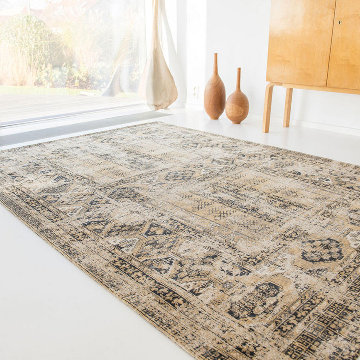 TEPPICH Agha Old Gold Antiquarian Hadschlu 240/340 cm - Beige, Textil (240/340cm) - Louis De Poortere