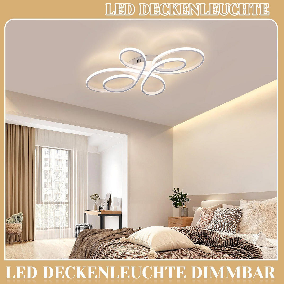 LED-DECKENLEUCHTE Alaric 80/50/8.5 cm - Weiß, Metall (80/50/8.5cm) - Nettlife