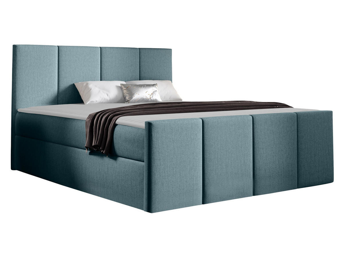 BOXBETT Lars - Blaugrau, Holz (120/200cm) - MIRJAN24