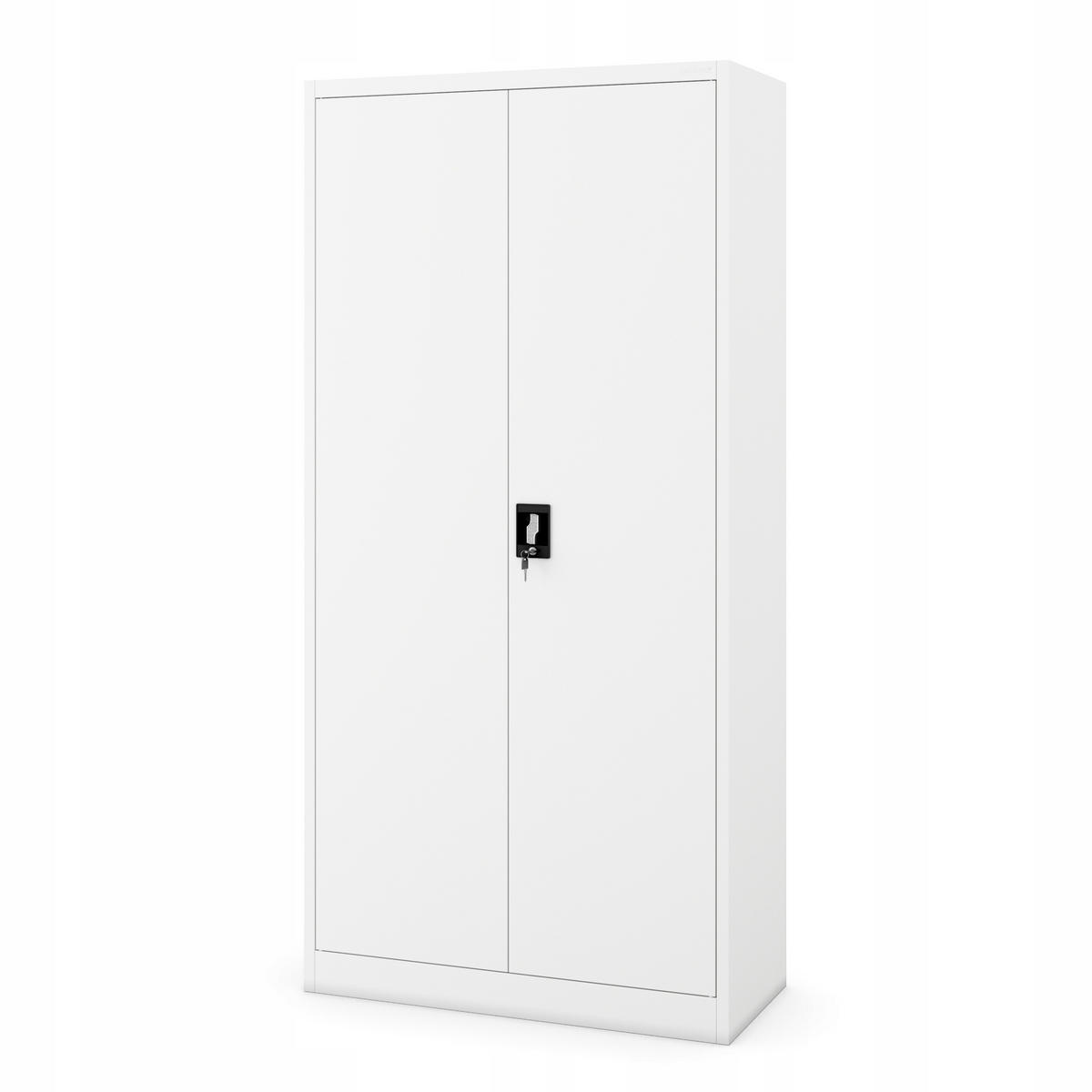 MEHRZWECKSCHRANK DAWID - Weiß, Metall (90/185/45cm) - Jan Nowak