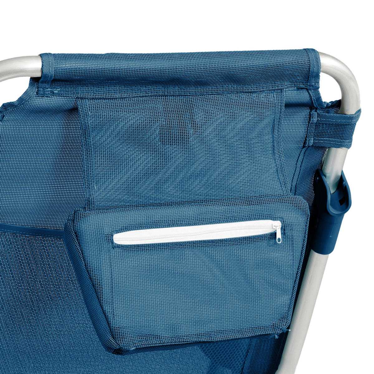 KLAPPSTTUHL, Lazuli-Blau - Blau, Textil (59/79/64cm) - Oviala