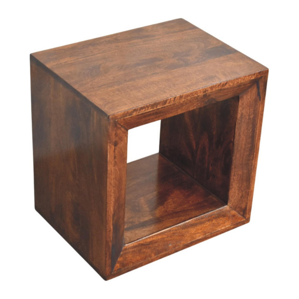 BEISTELLTISCH Solis Offen Kalifornisch Nussbaum, Offenes Regal, Dunkelbraun - Dunkelbraun, Holz (35/45/45cm) - Artisan Furniture