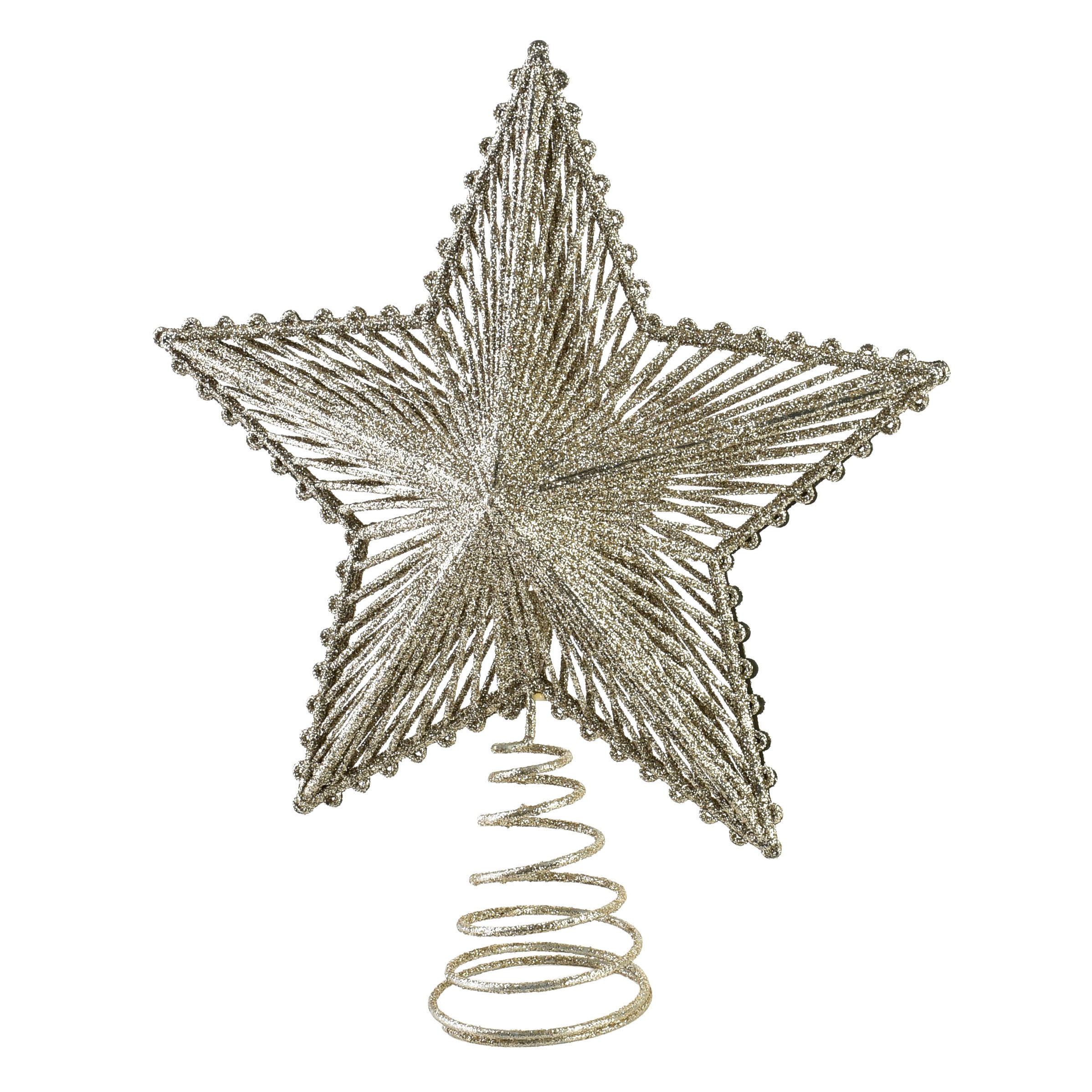 CHRISTBAUMSPITZE Santa Lila Gold 30x22x5 cm Kunststoff - Goldfarben, Kunststoff (5cm) - Mondex