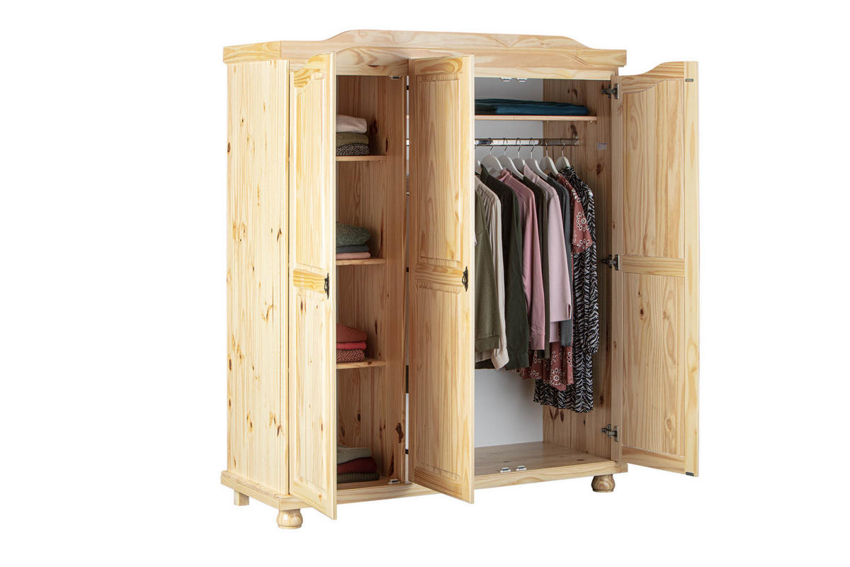 KLEIDERSCHRANK natur - Braun, Holzwerkstoff (150/180/56cm) - ebuy24