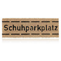 TÜRMATTE Natur Schwarz Kokos rutschfest 75x25 cm - Hellbraun, Kunststoff/Textil (75/25cm) - Relaxdays