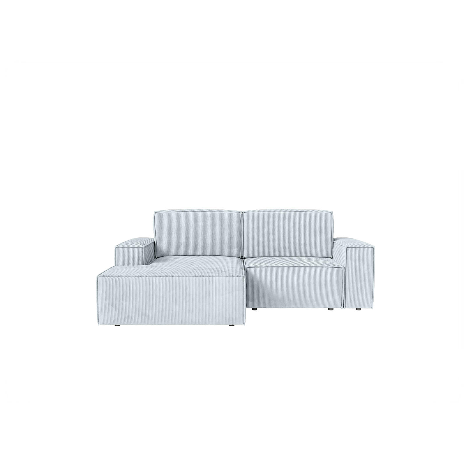ECKSOFA KOKKO MINI mit Schlaffunktion, Hellgrau - Hellgrau, Textil (240/167cm) - Fedve