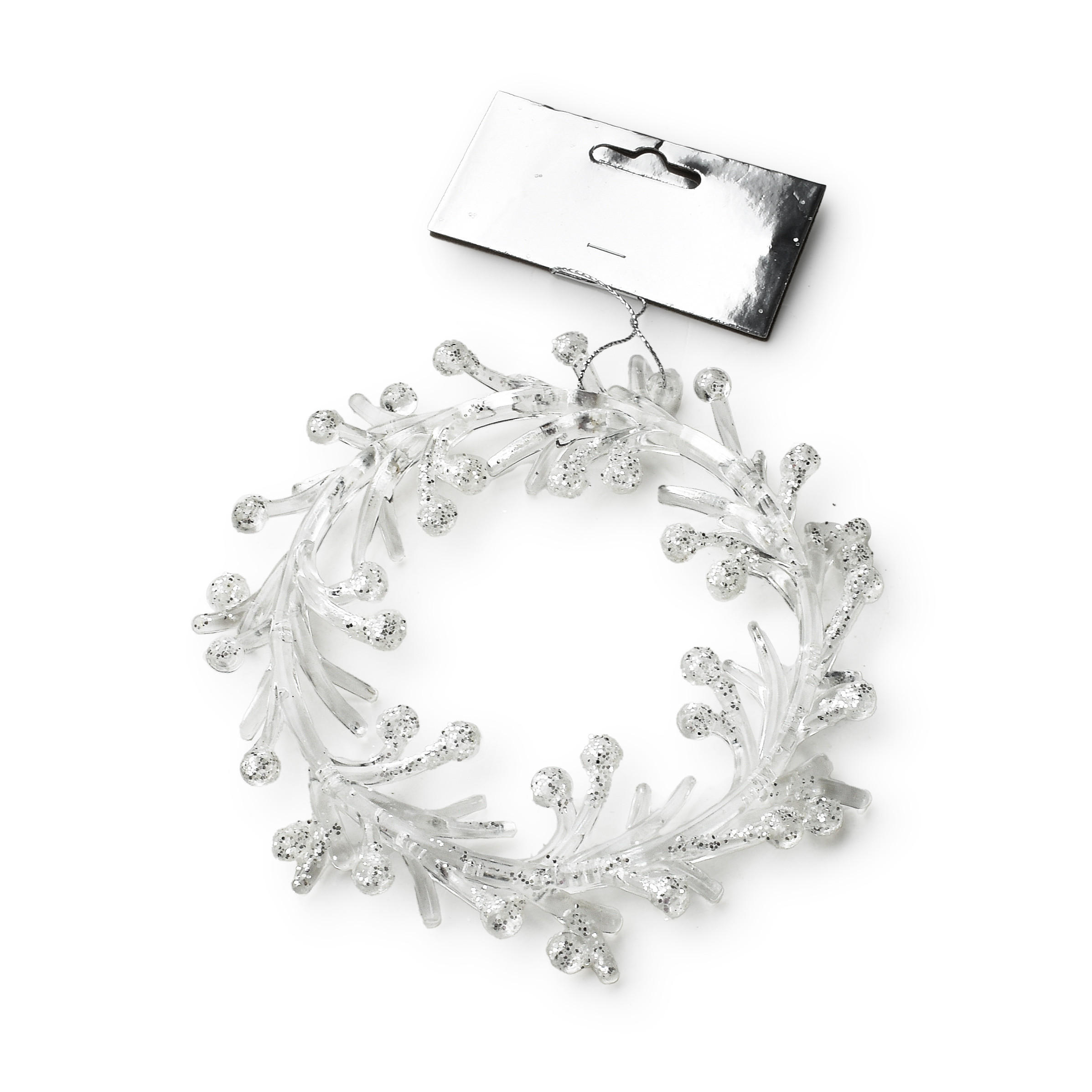 CHRISTBAUMANHÄNGER Santa Lila Transparent 18x16x3 cm Kunststoff - Transparent, Kunststoff (16/3/18cm) - Mondex