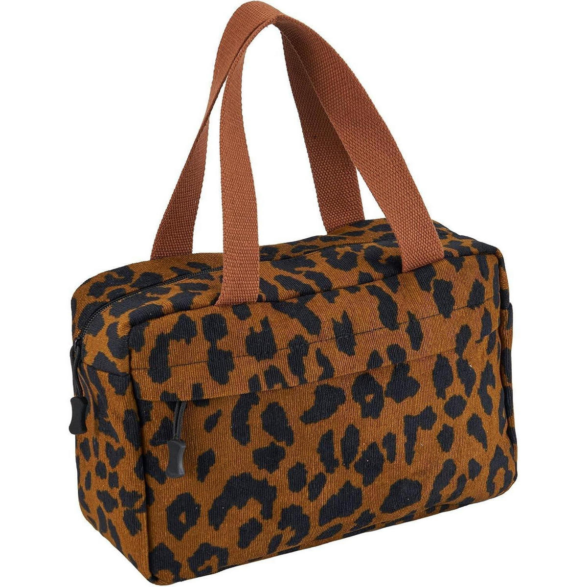 KULTURTASCHE Damen Cord Leo 30 cm - Multicolor, Textil (18/2/26cm)