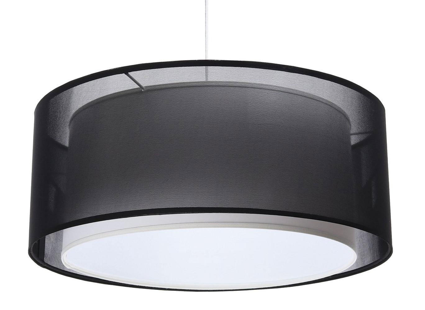 HÄNGELEUCHTE Schwarz 40/17 cm - Schwarz/Weiß, Kunststoff (40/0.9/17cm) - ONZENO