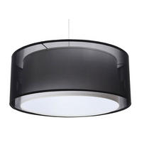 HÄNGELEUCHTE Schwarz 40/17 cm - Schwarz/Weiß, Kunststoff (40/0.9/17cm) - ONZENO
