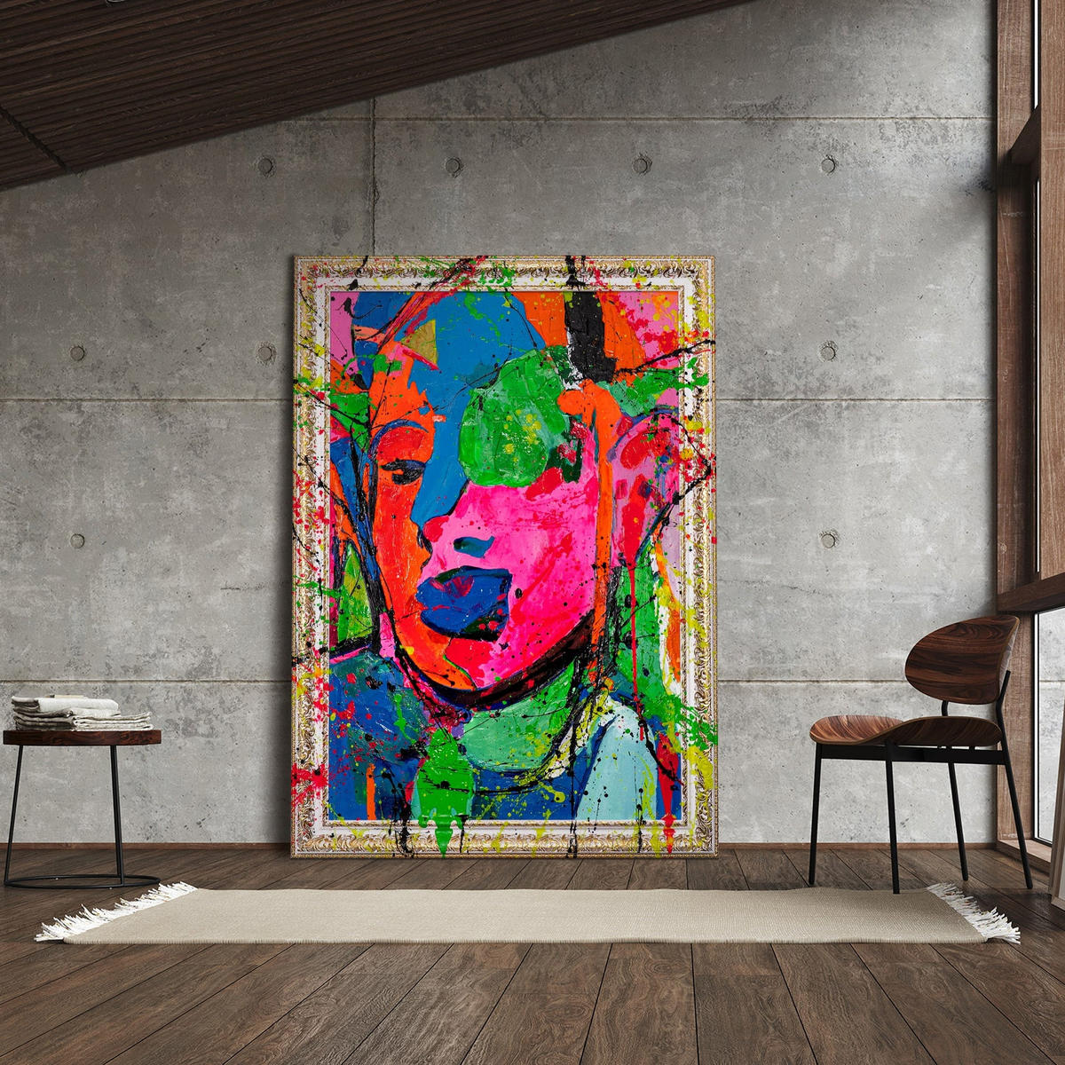 GEMÄLDE Emotion Schattenfugenrahmen Weiß 140x100 cm - Weiß, Holz (140/100cm) - YS-art gallery
