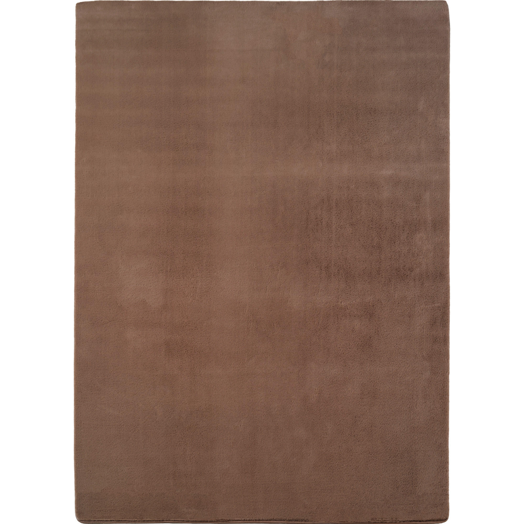 KURZFLORTEPPICH Waschbar ISAR, einfarbig, aus Polyester, Mokka, 140 x 200 cm - Braun, Textil (140/200cm) - KADIMA DESIGN