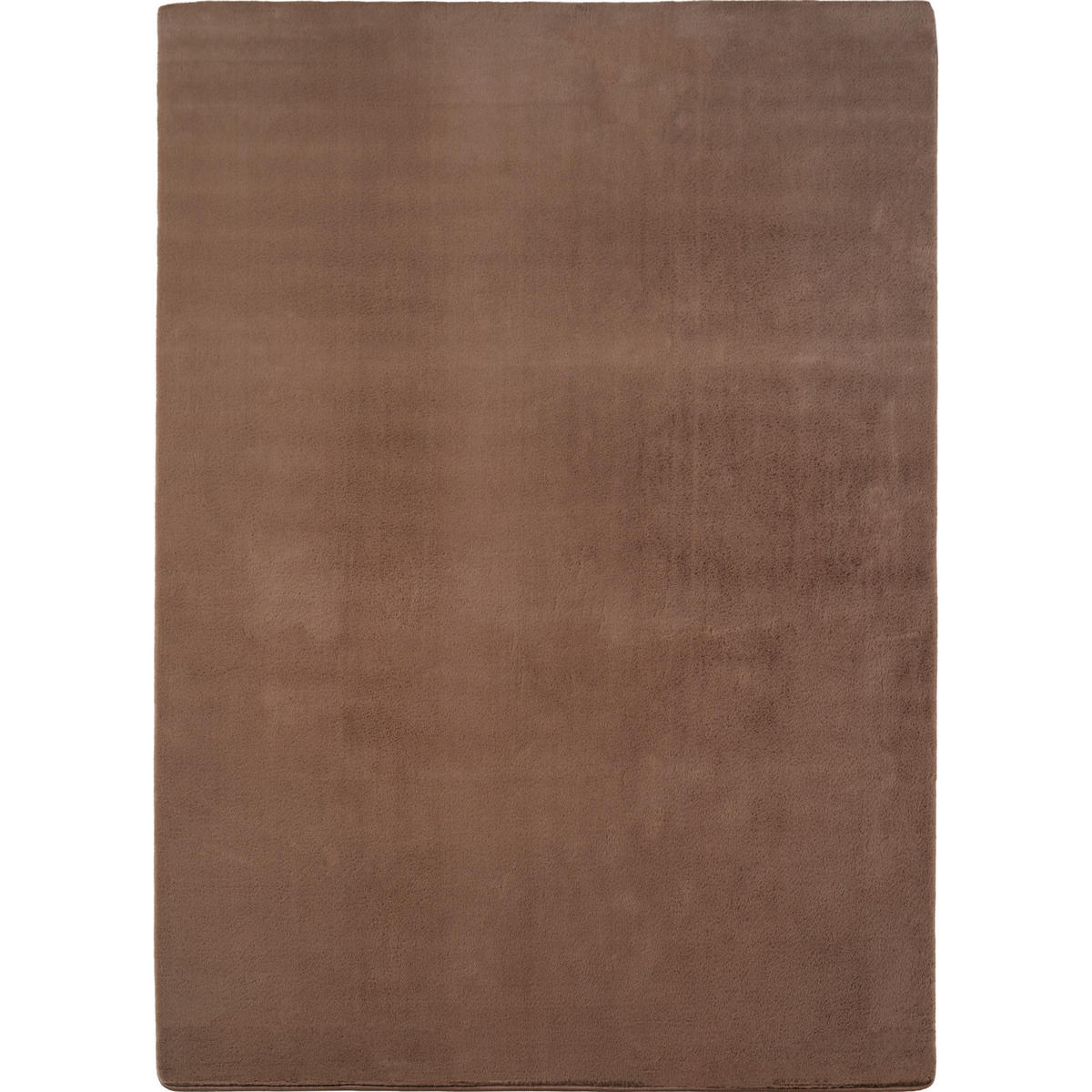 TEPPICH Kurzflor Unifarben Polyester Antirutsch Wohnzimmer Mokka Läufer 60x100 - Mokka, Textil (60/100cm) - KADIMA DESIGN