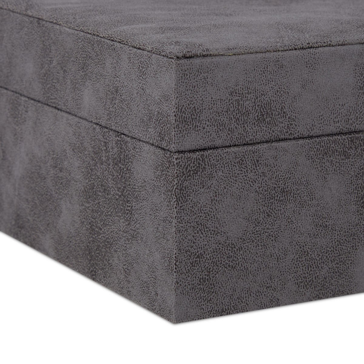 SCHMUCKKÄSTCHEN - Grau, Holzwerkstoff/Wellpappe (29/10/20cm) - Relaxdays