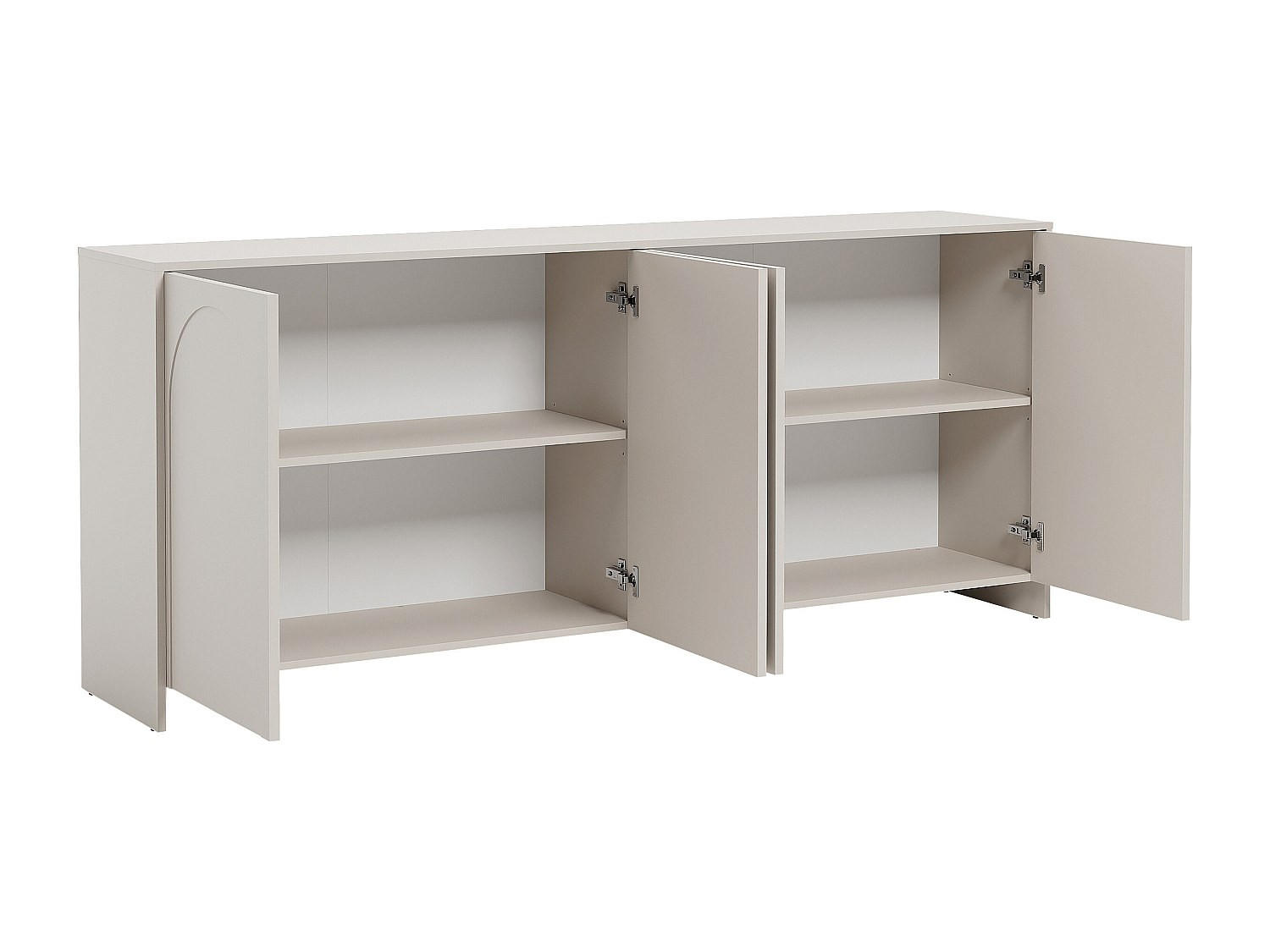 SIDEBOARD - 198 cm x 40 cm - holz - beige Nalyra - Beige, Holz (198/85/40cm) - Vente-Unique