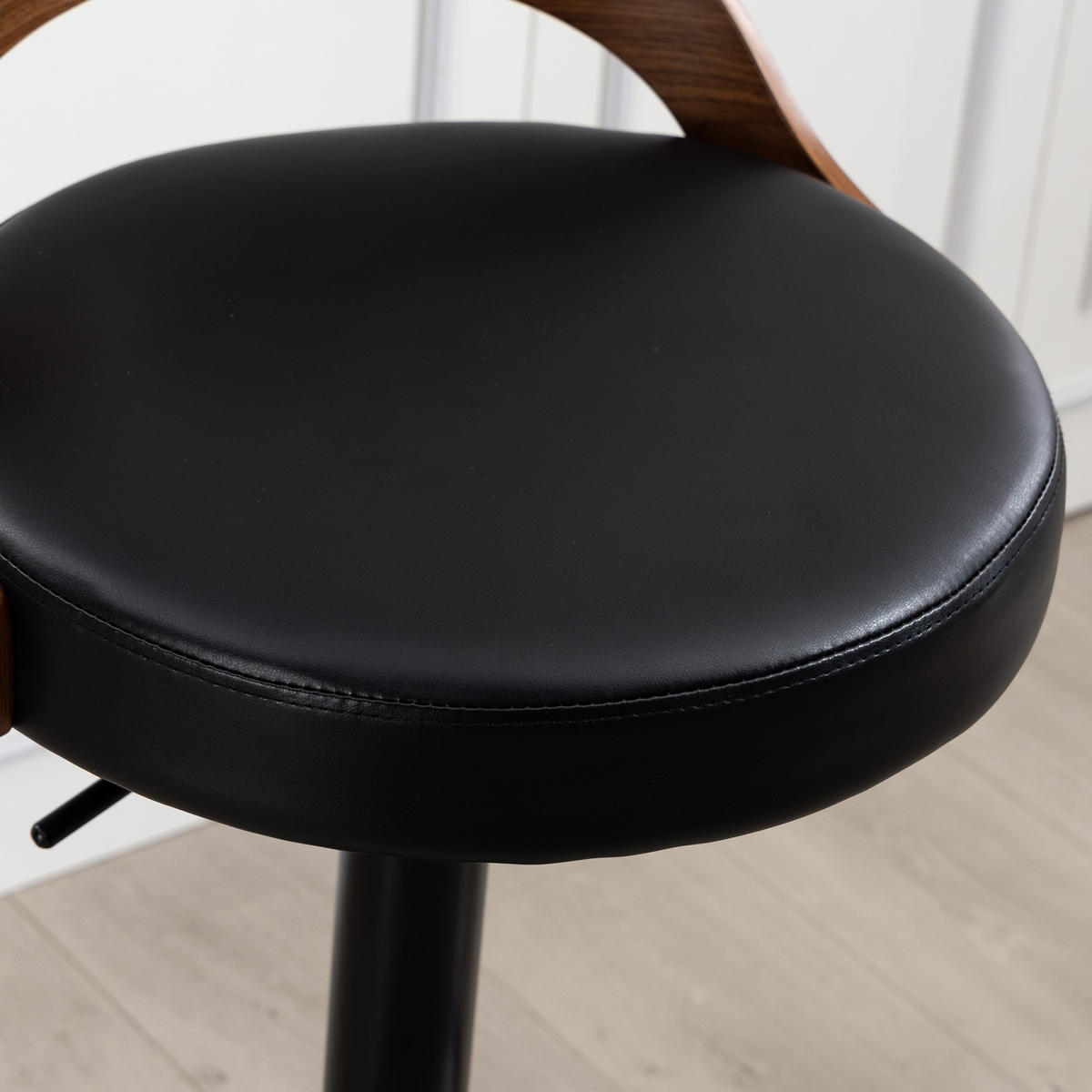 BARHOCKER,2ER-SET,BARSTÜHLE 360° drehbar,höhenverstellbar,Schwarz - Schwarz, Metall (42/77/42.5cm) - LVHOM