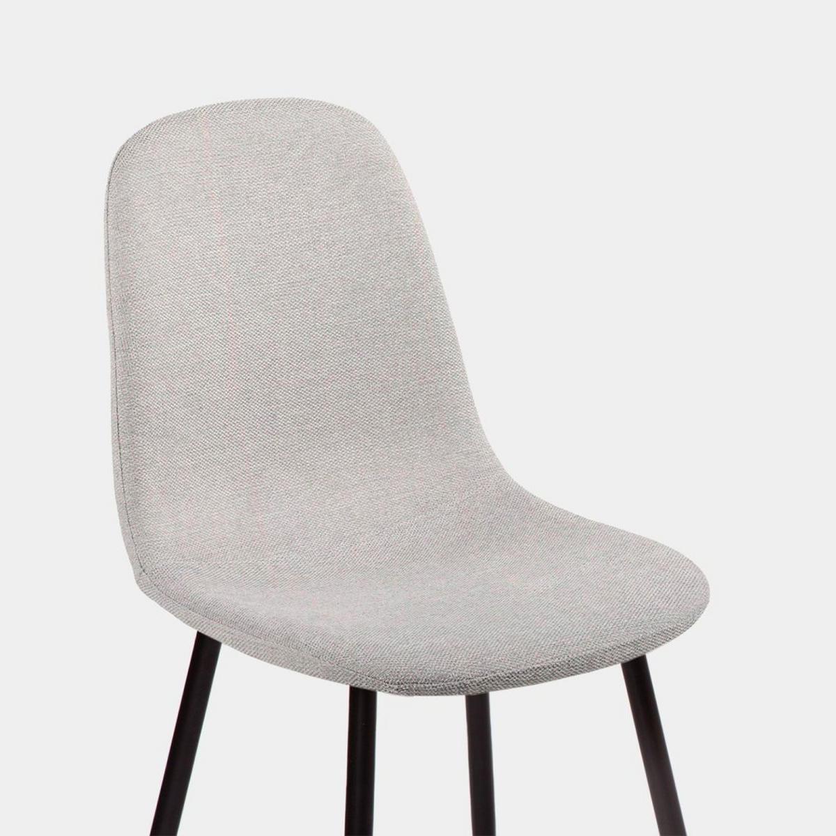 ESSZIMMERSTUHL Ellis Grau 43 cm x 87 cm 4er-Set - Grau, Textil (43/87/54cm) - Klast Home