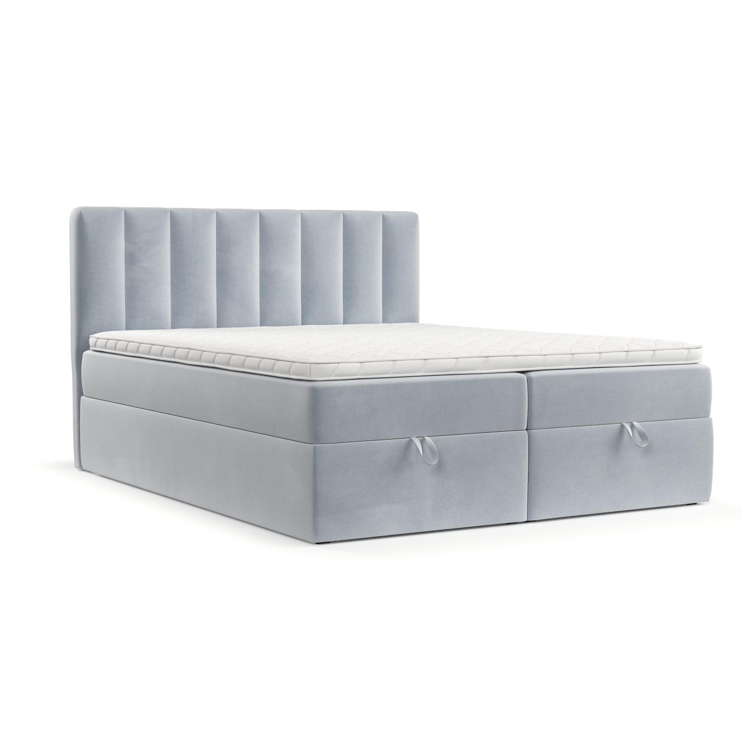 AltaBeds Boxbett Hellgrau 160x200 cm