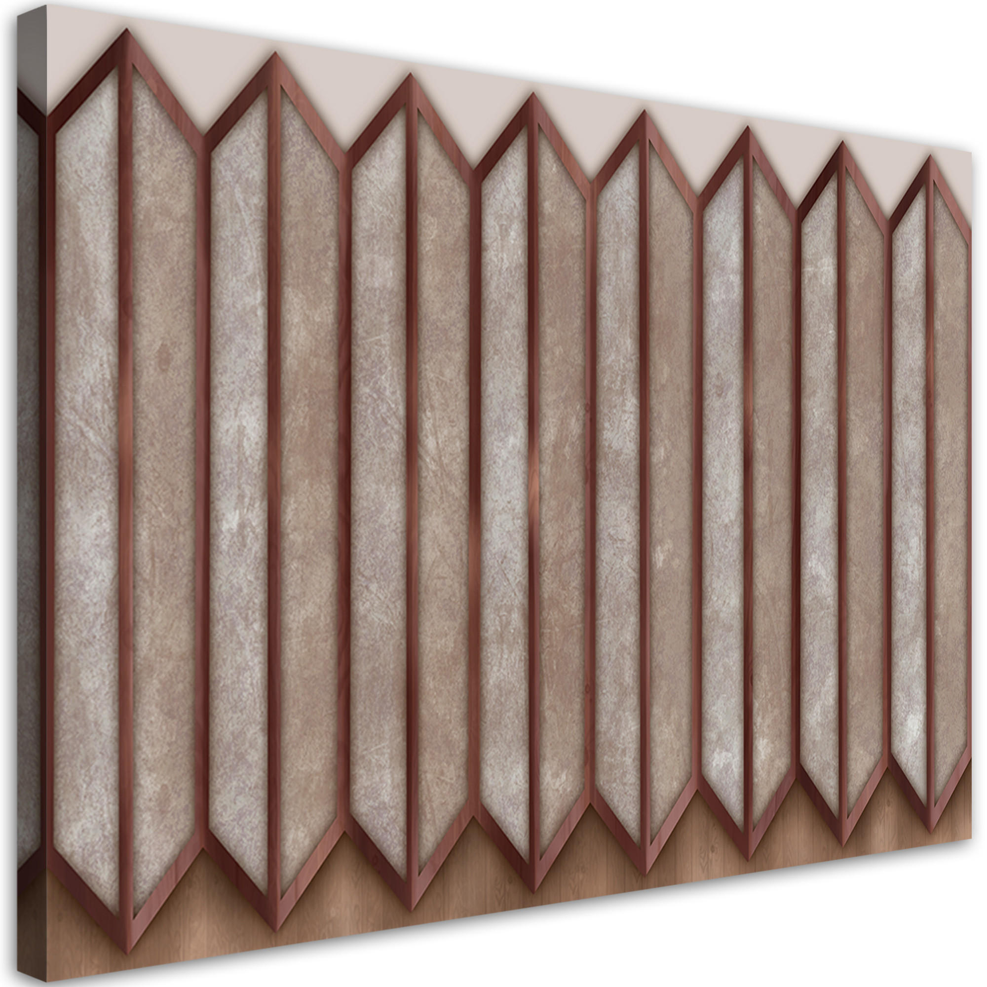 WANDBILD buntes 3d fenster - Pink, Textil (60/40cm) - Feeby