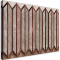 WANDBILD buntes 3d fenster - Pink, Textil (60/40cm) - Feeby