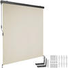 SENKRECHTMARKISE Eloise,inkl. Wandhaltern,beige - Beige, Kunststoff (160/250cm) - tectake