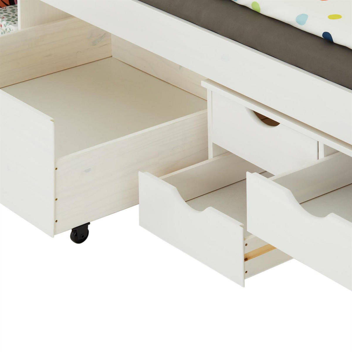 SOFABETT SENTA 90X200 CM - Weiß, Holz (98/63/205cm) - IDIMEX