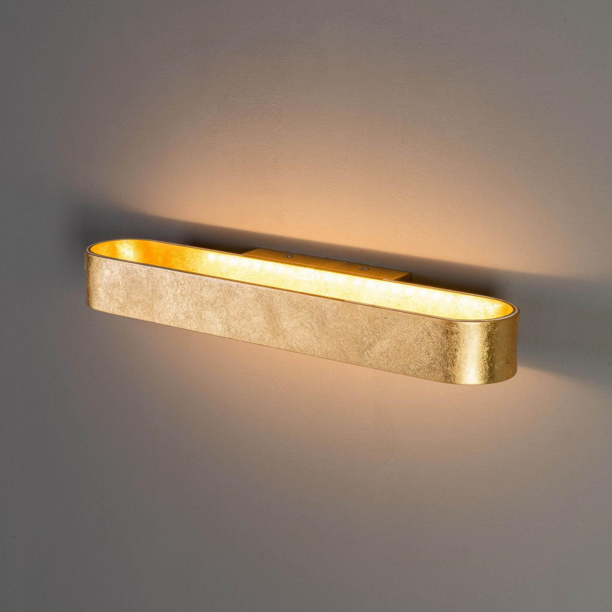 WANDLEUCHTE Dro, Gold / Messing, 42.5cm - Goldfarben, Metall (42.5/42.5/5cm) - KOSILUM