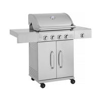 GASGRILL brazzo Hellgrau - Grau, Metall (57/104/118cm) - Habitat Garten