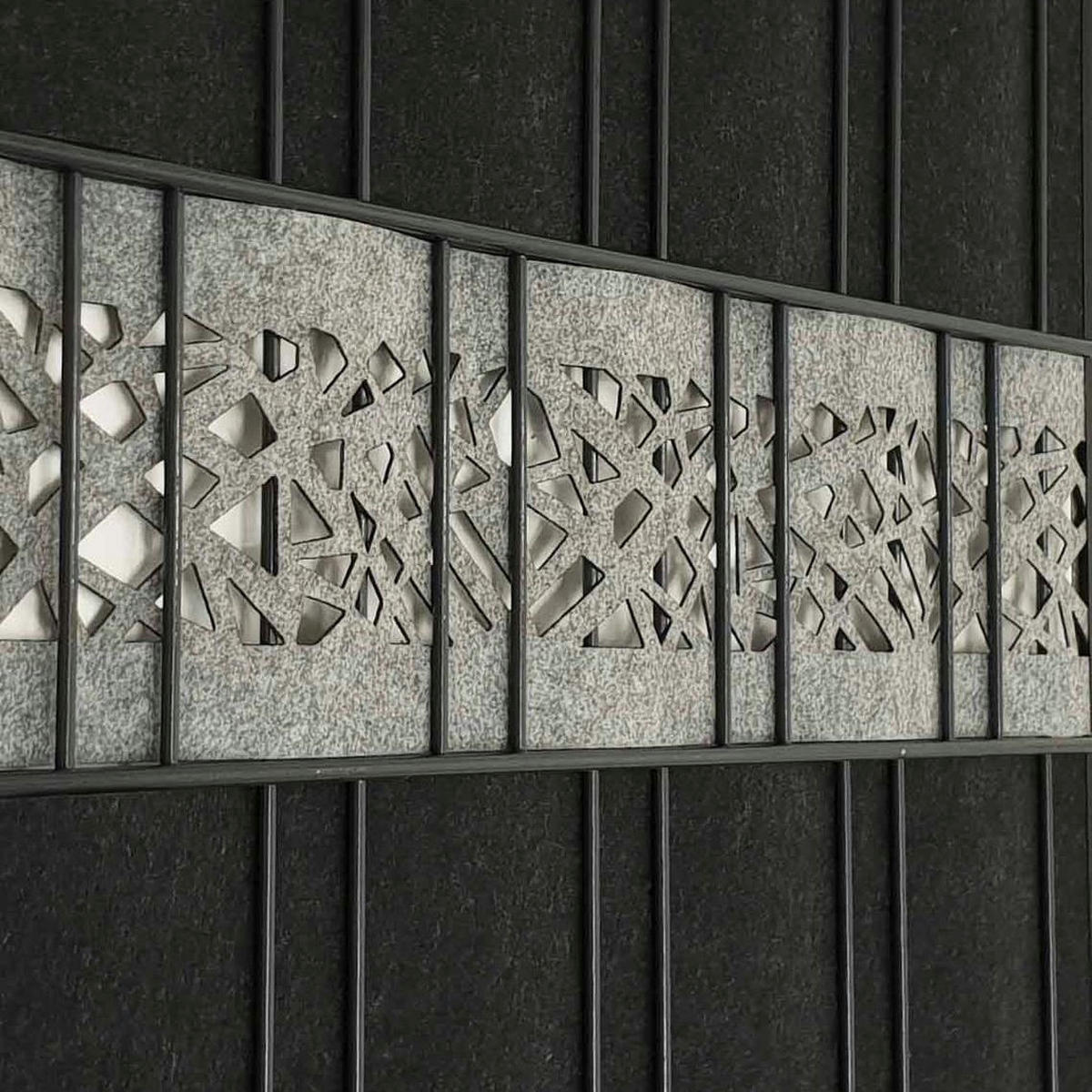 SICHTSCHUTZSTREIFEN Design Vlies Graphic für Doppelstabmatten Hellgrau 2,6m - Hellgrau, Kunststoff (260/19cm) - ZAUN|ZU