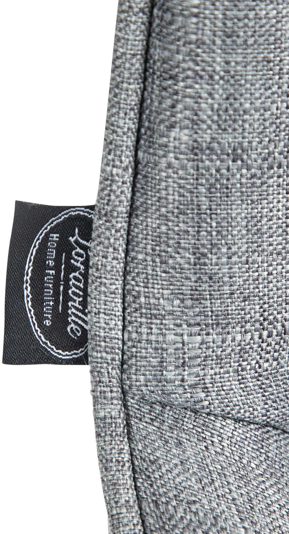 BARHOCKER Stoff grau - Schwarz/Grau, Textil/Metall (49/85/51cm) - CLP
