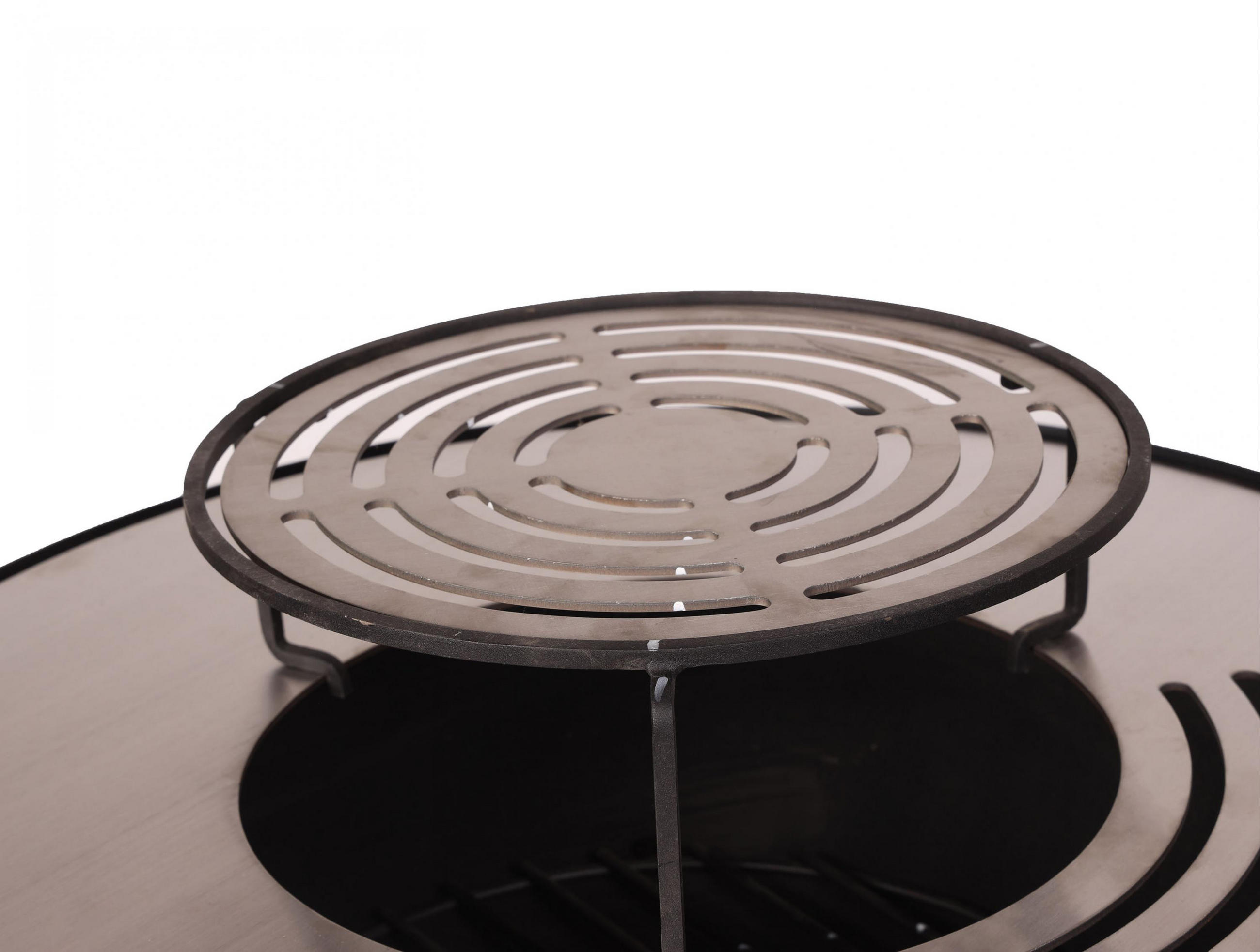 HOLZKOHLEGRILL Feuerschale Schwarz inkl. Schutzhülle - Schwarz, Metall (60/90/60cm) - Purline