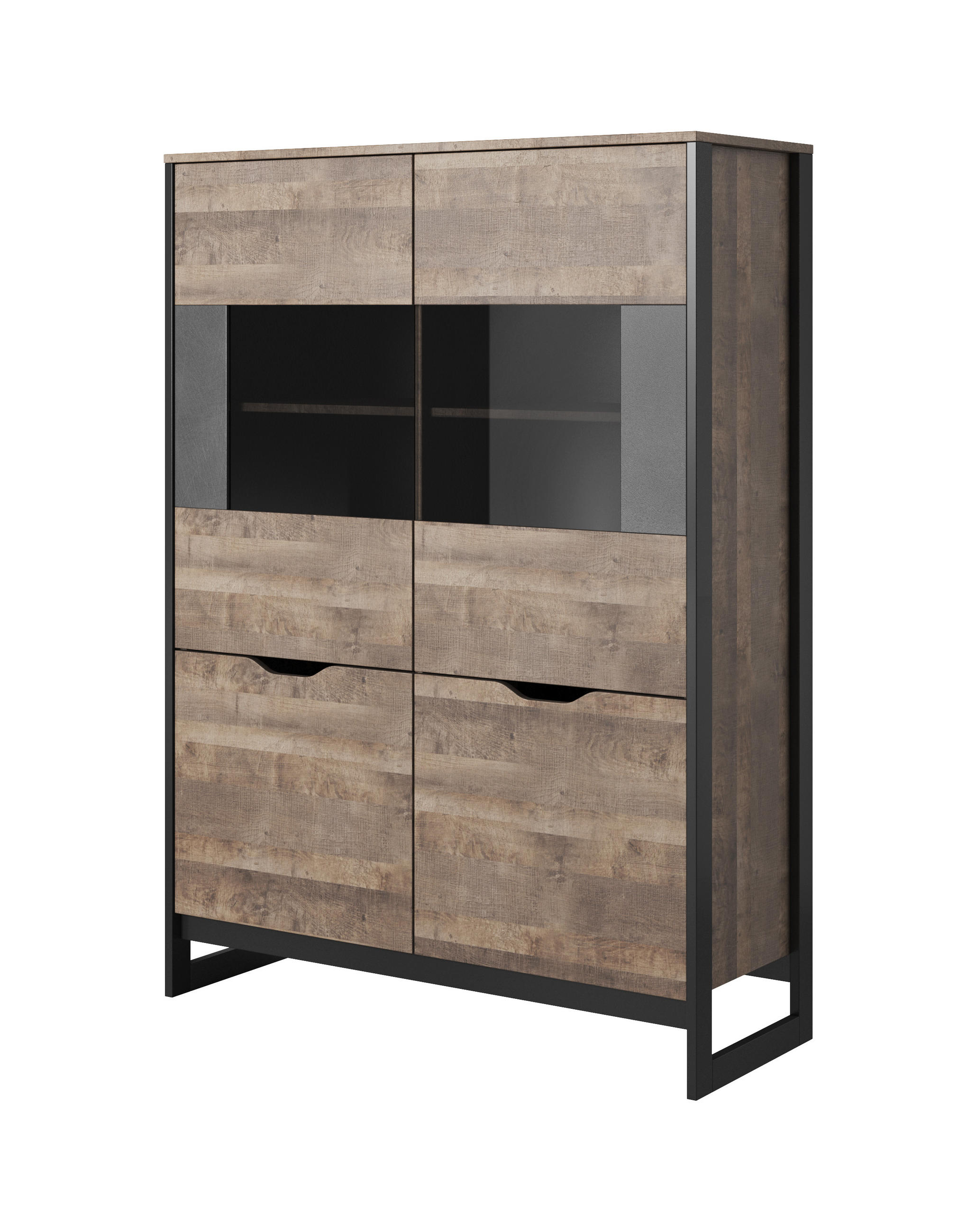 VITRINE in Eichefarben - Eichefarben, Holzwerkstoff (108.6/150/39.6cm) - MASSENO