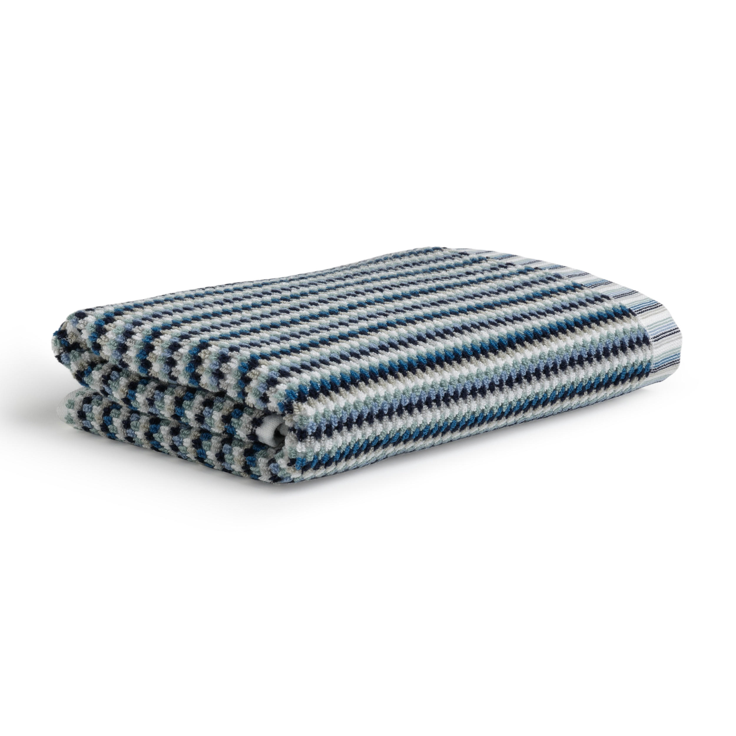 HANDTUCH BLISS - Blau/Grün, Textil (50/100cm) - MÖVE
