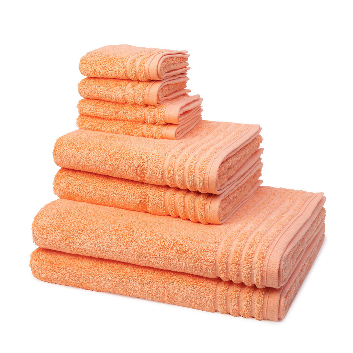 FROTTIERSET Vienna Style Supersoft 8-teilig - Currygelb, Textil (50/100cm) - Vossen