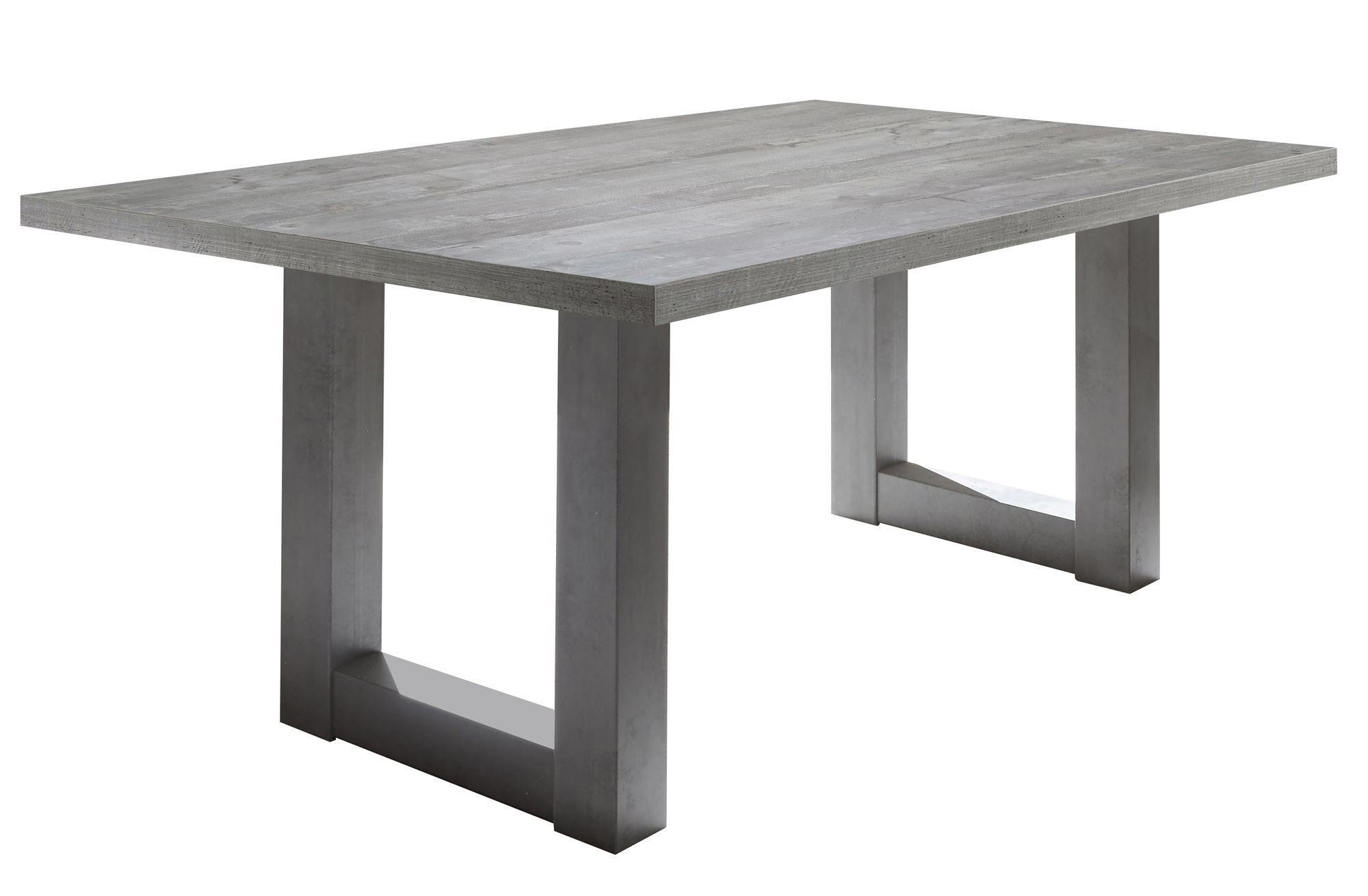 ESSZIMMERTISCH Eila 4 160 x 90 x 75 Esstisch Graphit/Beton - Hellgrau, Holz (160/90/75cm) - 58aufmkessel