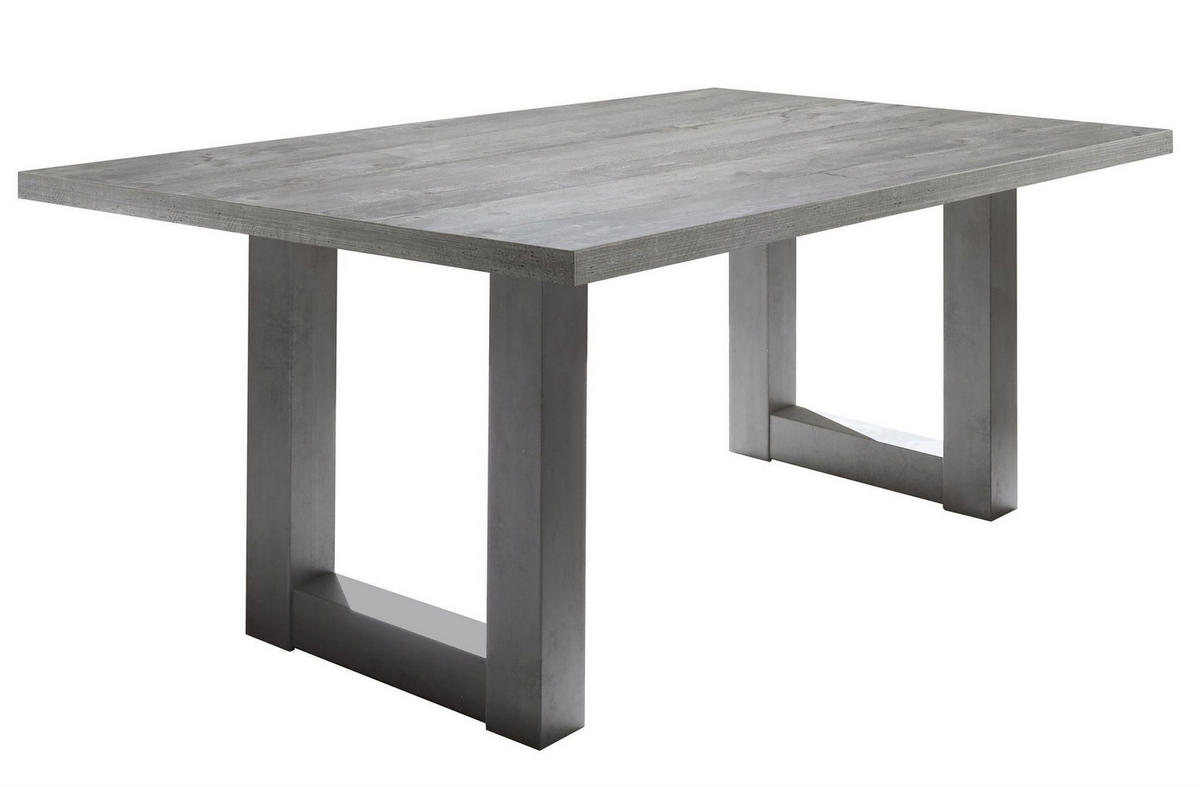 ESSZIMMERTISCH Eila 4 180 x 90 x 75 Esstisch Graphit/Beton - Hellgrau, Holz (180/90/75cm) - 58aufmkessel
